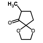 CAS 登录号：214557-51-4， 8-甲基-1,4-二氧杂螺[4.4]壬烷-9-酮