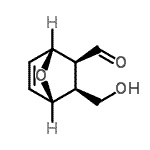 CAS 登录号：214633-36-0， (1R,2S,3S,4S)-3-(羟基甲基)-7-氧杂双环[2.2.1]庚-5-烯-2-甲醛