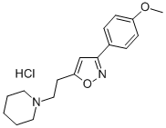 CAS 登录号：2148-73-4， 1-[2-[3-(4-甲氧基苯基)-1,2-恶唑-5-基]乙基]哌啶-1-鎓氯化物