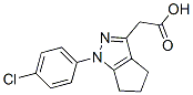 CAS 登录号：21484-54-8， 1,4,5,6-四氢-1-(4-氯苯基)-3-环戊二烯并吡唑乙酸