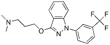 CAS 登录号：21487-14-9， 3-[3-(二甲基氨基)丙氧基]-1-[3-(三氟甲基)苯基]-1H-吲唑
