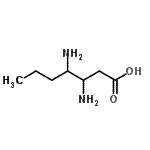 CAS 登录号：215306-03-9， 3,4-二氨基庚烷酸