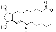 CAS 登录号:21562-58-3, (9alpha,11alpha,13E)-9,11-二羟基-15-氧代前列腺-13-烯-1-酸