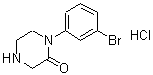 CAS 登录号：215649-81-3， 1-(3-溴苯基)-2-哌嗪酮盐酸盐(1:1)