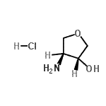 CAS 登录号：215940-96-8， (3R,4S)-4-氨基四氢-3-呋喃醇盐酸盐(1:1)