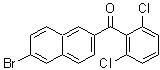 CAS 登录号：216144-77-3， (6-溴-2-萘基)(2,6-二氯苯基)甲酮