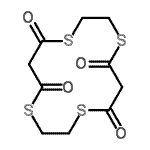 CAS 登录号：21620-30-4， 1,4,8,11-四硫杂环十四烷-5,7,12,14-四酮