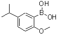 CAS 登录号：216393-63-4， (5-异丙基-2-甲氧基苯基)硼酸