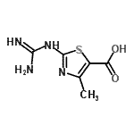 CAS 登录号:216955-55-4, 2-亚氨基甲酰胺基-4-甲基-1,3-噻唑-5-羧酸