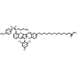 CAS#: 217324-98-6, 14-[3-({4-[(2-{Butyl[(4-Methylphenyl)Sulfonyl]Amino}Phenyl)Sulfanyl]-5-Oxo-1-(2,4,6-Trichlorophenyl)-4,5-Dihydro-1H-Pyrazol-3-Yl}Amino)-4-Chlorophenyl]Tetradecanamide