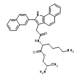 CAS 登录号：217480-27-8， (2S)-2-氨基丙基N<sup>2</sup>-{[2-(2-萘基)-1H-苯并[g]吲哚-3-基]乙酰基}-D-赖氨酸酯