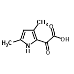 CAS 登录号：21898-46-4， (3,5-二甲基-1H-吡咯-2-基)(氧代)乙酸