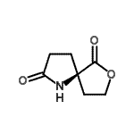 CAS 登录号：219503-87-4， (5R)-7-氧杂-1-氮杂螺[4.4]壬烷-2,6-二酮