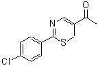 CAS 登录号：219539-29-4， 1-[2-(4-氯苯基)-6H-1,3-噻嗪-5-基]乙酮