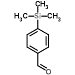 CAS 登录号：2199-32-8， 4-(三甲基硅烷基)苯甲醛