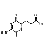 CAS 登录号：220459-24-5， 3-(3-氨基-5-氧代-2,5-二氢-1,2,4-三嗪-6-基)丙酸