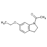 CAS 登录号：220657-60-3， 1-(6-乙氧基-2,3-二氢-1H-吲哚-1-基)乙酮
