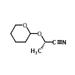 CAS 登录号：220666-10-4， (2S)-2-(四氢-2H-吡喃-2-基氧基)丙腈