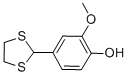 CAS 登录号：22068-62-8， 4-(1,3-二噻戊环-2-基)-2-甲氧基-苯酚