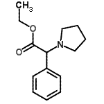 CAS#: 22083-21-2, Ethyl Phenyl(1-Pyrrolidinyl)Acetate