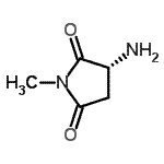 CAS 登录号：220835-67-6， (3R)-3-氨基-1-甲基-2,5-吡咯烷二酮