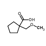 CAS 登录号：220876-16-4， 1-(甲氧基甲基)环戊烷羧酸