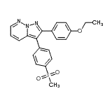 CAS 登录号：221148-46-5， 2-(4-乙氧基苯基)-3-[4-(甲基磺酰基)苯基]吡唑并[1,5-b]哒嗪