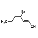 CAS 登录号：22118-57-6， (2E)-4-溴-2-庚烯