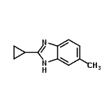 CAS 登录号：221548-37-4， 2-环丙基-5-甲基-1H-苯并咪唑