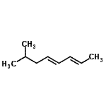 CAS 登录号：2216-70-8， (2E,4E)-7-甲基-2,4-辛二烯