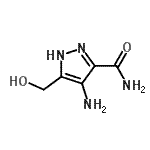 CAS 登录号：22283-31-4， 4-氨基-5-(羟基甲基)-1H-吡唑-3-甲酰胺
