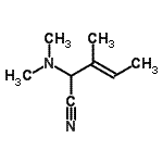 CAS 登录号：223121-67-3， (3E)-2-(二甲基氨基)-3-甲基-3-戊烯腈