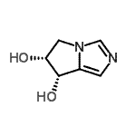 CAS 登录号：223410-28-4， (6R,7S)-6,7-二氢-5H-吡咯并[1,2-c]咪唑-6,7-二醇