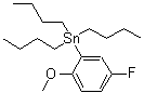 CAS 登录号：223432-26-6， 三丁基(5-氟-2-甲氧基苯基)锡烷
