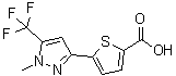 CAS#: 223499-20-5, 5-[1-Methyl-5-(Trifluoromethyl)-1H-Pyrazol-3-Yl]-2-Thiophenecarboxylic Acid