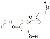 CAS 登录号：22429-86-3， 乙酸镉三水合物