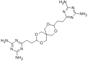 CAS 登录号：22535-90-6， 6-[2-[9-[2-(4,6-二氨基-1,3,5-三嗪-2-基)乙基]-2,4,8,10-四氧杂螺[5.5]十一烷-3-基]乙基]-1,3,5-三嗪-2,4-二胺