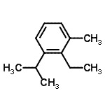 CAS 登录号：22582-89-4， 2-乙基-1-异丙基-3-甲基苯