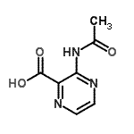 CAS 登录号：226559-50-8， 3-乙酰氨基-2-吡嗪羧酸