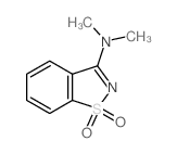 CAS 登录号：22716-43-4， N,N-二甲基-1,2-苯并异噻唑-3-胺 1,1-二氧化物