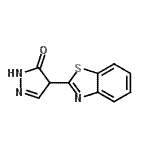 CAS 登录号：227178-06-5， 4-(1,3-苯并噻唑-2-基)-2,4-二氢-3H-吡唑-3-酮