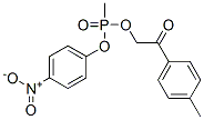 CAS 登录号:22739-60-2, 甲基膦酸 2-(4-甲基苯基)-2-氧代乙基 4-硝基苯基酯