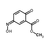 CAS 登录号：22802-57-9， 甲基(3Z)-3-(羟基亚胺)-6-氧代-1,4-环己二烯-1-羧酸酯