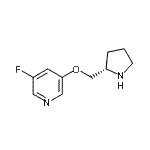CAS 登录号：228867-55-8， 3-氟-5-[(2S)-2-吡咯烷基甲氧基]吡啶