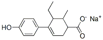CAS 登录号：22921-18-2， 5-乙基-4-(4-羟基苯基)-6-甲基-3-环己烯-1-羧酸钠盐