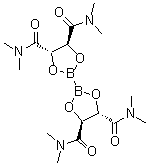 CAS 登录号：230299-42-0， (4S,4'S,5S,5'S)-N,N,N',N',N'',N'',N''',N'''-八甲基-2,2'-联-1,3,2-二氧硼戊环-4,4',5,5'-四甲酰胺
