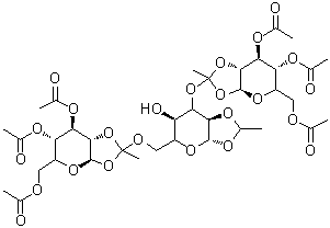 CAS 登录号：230963-26-5， O-3,4,6-三-O-乙酰基--D-甘露糖基次乙基-(1-23)-O-[3,4,6-三-O-乙酰基--D-甘露糖基次乙基-(1-26)]-1,2-O-亚乙基--D-吡喃甘露糖