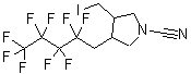 CAS#: 231285-91-9, 3-(Iodomethyl)-4-(2,2,3,3,4,4,5,5,5-Nonafluoropentyl)-1-Pyrrolidinecarbonitrile