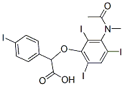CAS 登录号：23189-42-6， 2-[3-(N-甲基乙酰氨基)-2,4,6-三碘苯氧基]-2-(4-碘苯基)乙酸
