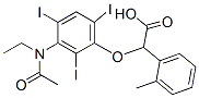 CAS 登录号：23197-59-3， 2-[3-(N-乙基乙酰氨基)-2,4,6-三碘苯氧基]-2-(邻甲苯基)乙酸